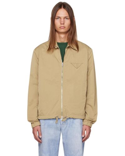 Bottega Veneta Beige Triangle Jacket - Orange