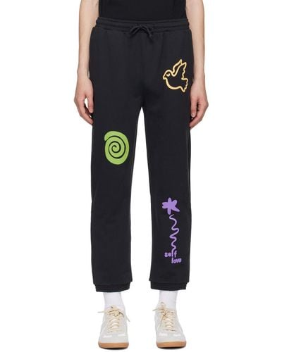 Carne Bollente Top Buns Lounge Pants - Black