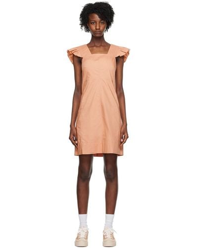 See By Chloé Robe courte pinafore rose - Noir