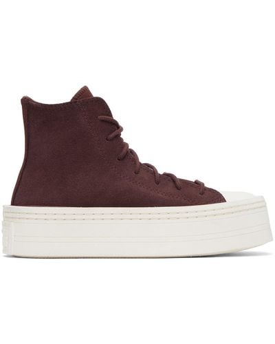 Converse Burgundy Chuck Taylor All Star Modern Lift Sneakers - Multicolor