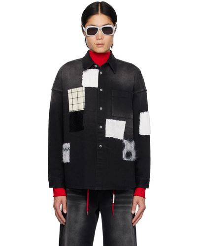 Marni Black Patch Denim Shirt