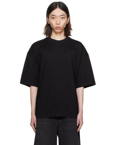 WOOYOUNGMI Black Embroidered T-shirt