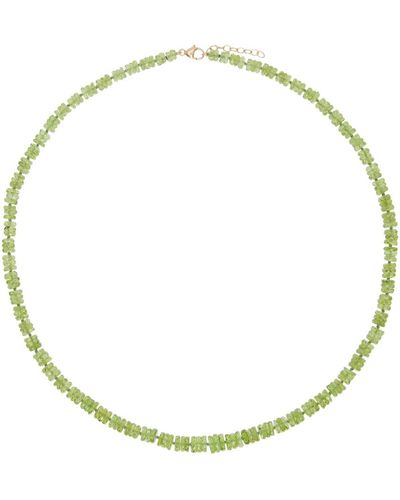 JIA JIA Aurora Peridot Faceted Gemstone Necklace - Metallic