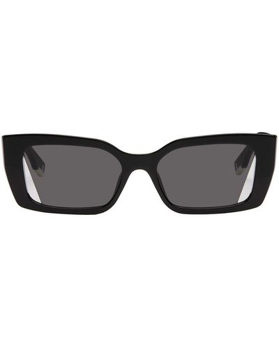 Fendi Black Rectangular Sunglasses