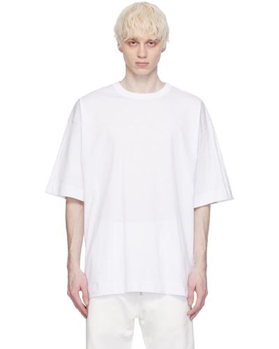 Dries Van Noten T-shirt blanc à emmanchures basses
