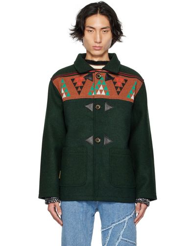 ANDERSSON BELL Paneled Jacket - Green