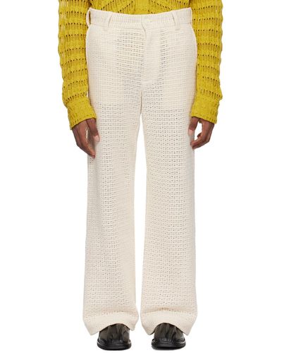 Séfr Off- Richie Trousers - White