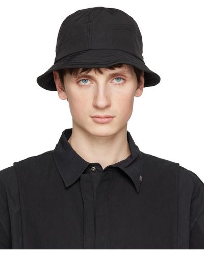 C2H4 Curvilinear Bucket Hat - Black