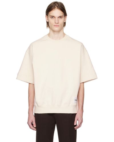 Jil Sander Off- Patch Sweatshirt - White