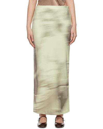 ELLISS Motion Blur Tint Maxi Skirt - Natural