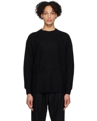 Y-3 Embossed Sweater - Black