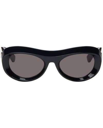 Bottega Veneta Oval Sunglasses - Black