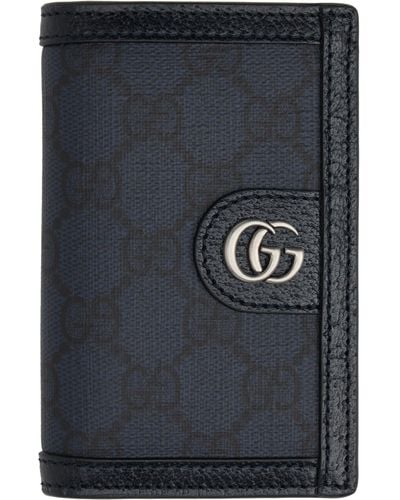 Gucci Navy Ophidia Wallet - Grey