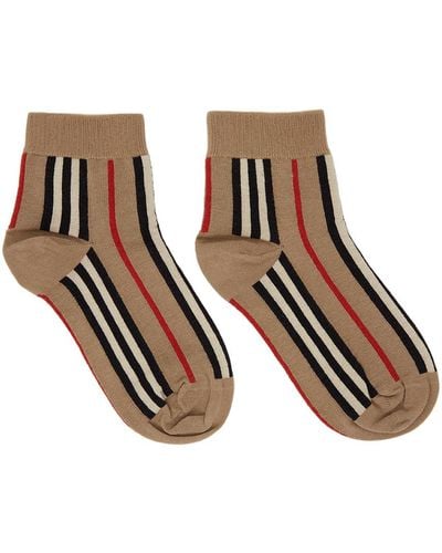 Burberry Stripe Short Socks - Multicolour