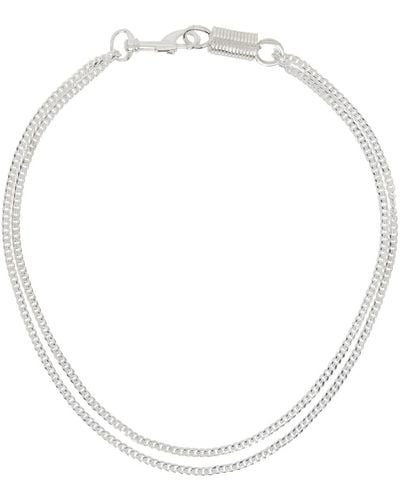 Martine Ali Simple Spring Necklace - Metallic