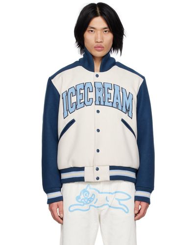 ICECREAM Dollar Sign Varsity Jacket in Yellow for Men | Lyst