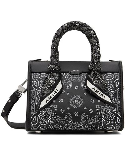 Amiri Bandana Micro Triangle Bag - Black