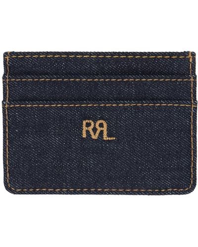 RRL Denim Card Holder - Blue