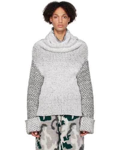 Isa Boulder Ssense Exclusive Funnel Sweater - Gray