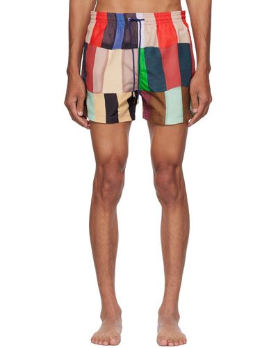 Paul Smith Multicolour Overlapping Swim Shorts