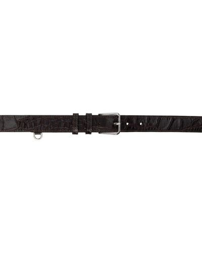 Saks Potts Croc-Embossed Belt - Black
