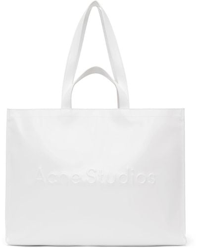 Acne Studios Logo Tote - White