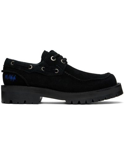 Adererror Curve Bs01 Boat Shoes - Black