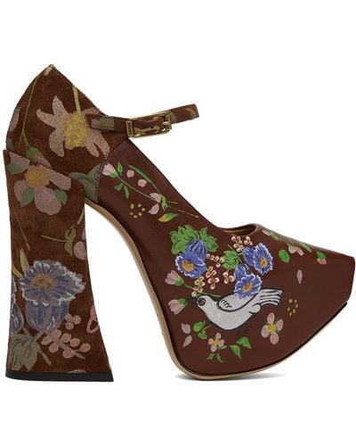 Vivienne Westwood Chaussures charles ix à talon bottier arctic brunes - Marron