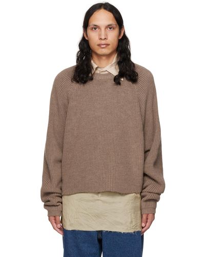 Edward Cuming Cropped Sweater - Brown