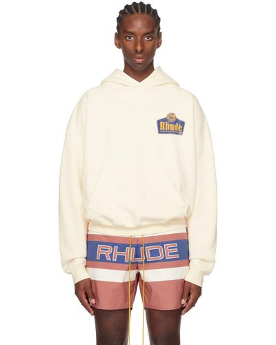 Rhude Off white Moonlight Hoodie in Black for Men Lyst