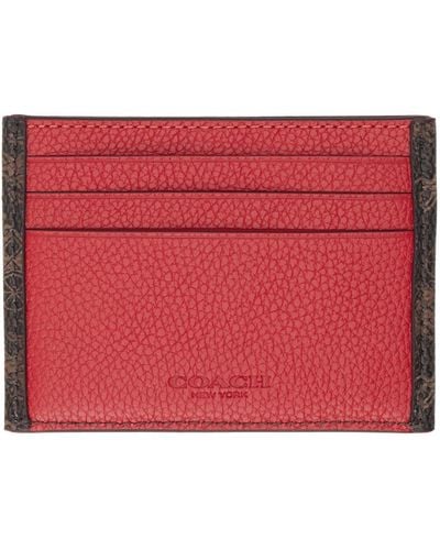 COACH Red Horse & Carriage Card Holder