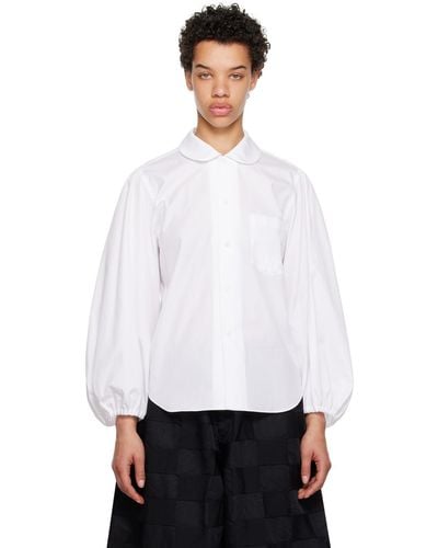 COMME DES GARÇON BLACK Comme Des Garçons Puff Sleeve Shirt - White