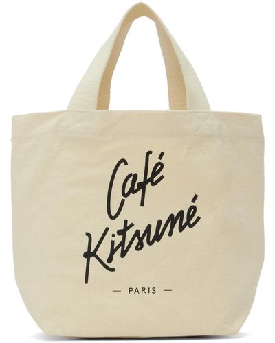 Maison Kitsuné Mini cabas 'café kitsuné' - Neutre