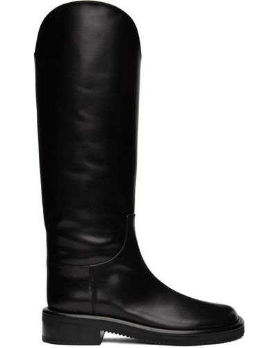 Proenza Schouler Pipe Riding Boots - Black
