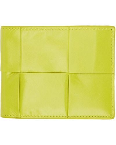 Bottega Veneta Calfskin Bifold Wallet - Yellow