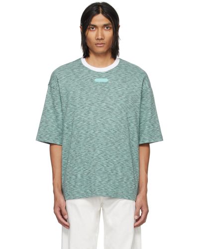 Lanvin ブルー ロゴパッチ Tシャツ - グリーン