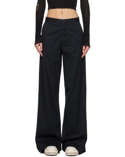 R13 Trench Trousers - Black