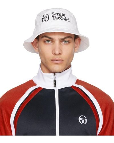 Sergio Tacchini Corduroy Bucket Hat - White