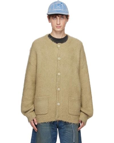 Acne Studios Cardigan With Pockets - Natural