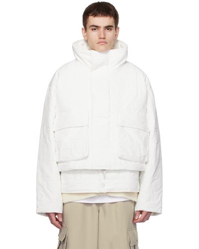 Feng Chen Wang Embossed Jacket - White