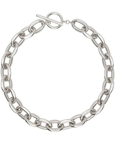 Isabel Marant Silver Your Life Man Necklace - Metallic