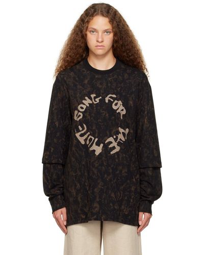Song For The Mute Circle Long Sleeve T-shirt - Black