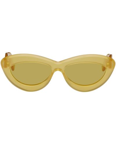 Loewe Yellow Cat-eye Sunglasses - Multicolor