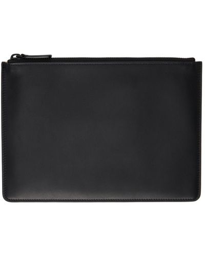 Common Projects Black Small Leather Folio Pouch