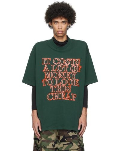 Vetements Very Expensive T-shirt - Green
