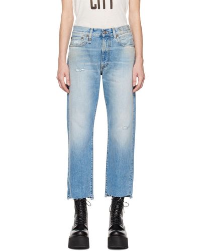 R13 Blue Boyfriend Jeans