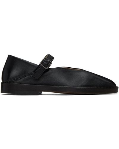 Lemaire Black Ballerina Loafers