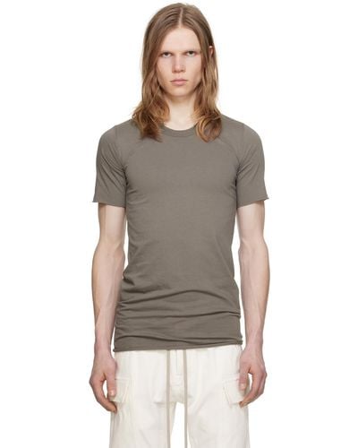 Rick Owens Gray Basic T-shirt - Multicolor
