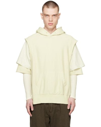 Undercover Off-white Layered Hoodie - Natural