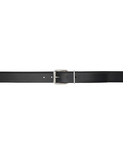 Ami Paris Black Leather Belt